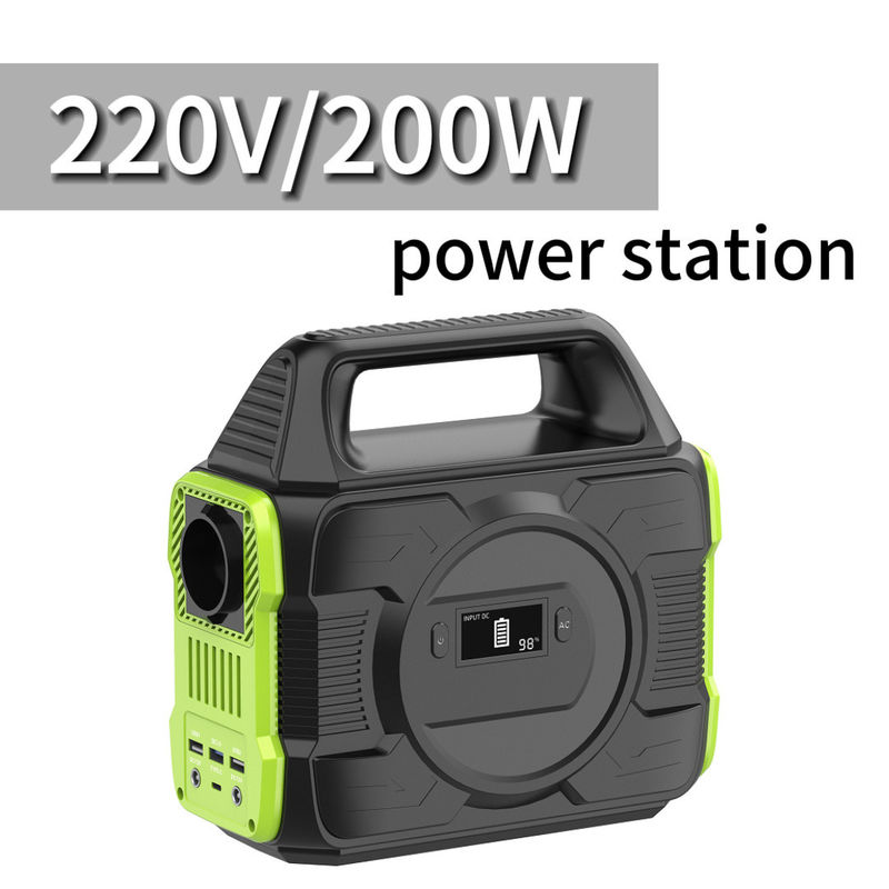C Tipi Giriş/Çıkış 5V/2.4A 200W Taşınmış Dalga AC Çıkışlı Taşınabilir Güneş Jeneratörü