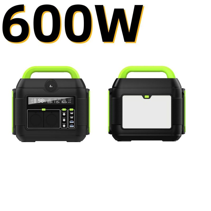 600W MPPT Açık Hava Kampı için Güneş Şarj Elektrik Santrali Mükemmel ve Hafif