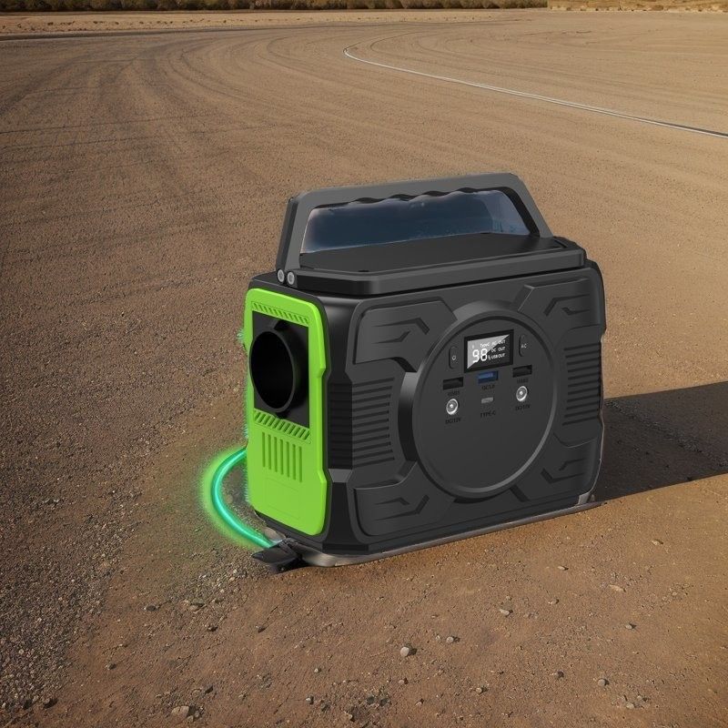 200W taşınabilir elektrik istasyonu Modified Wave AC çıkışı ile açık hava güneş enerjisi depolaması