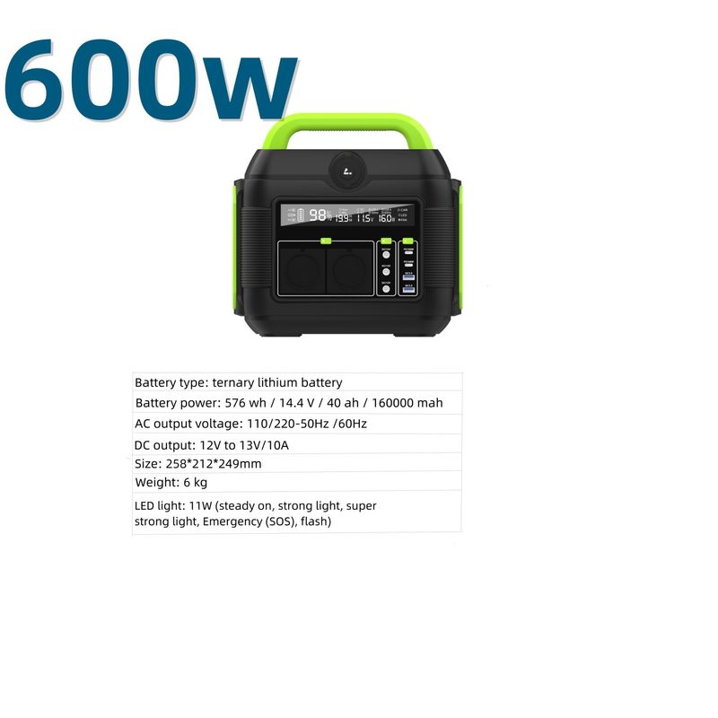 600W Portatif Güneş Enerjisi Santrali Güney Amerika'da Dışarıdaki Acil Durumlarda Yedekleme İçin Geri Dönüştürülebilir