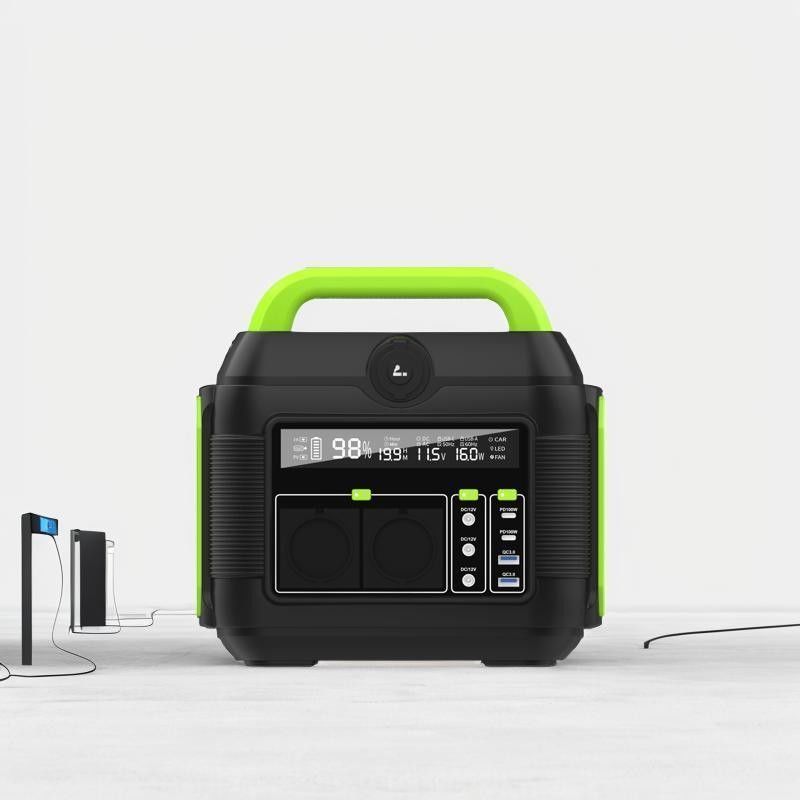 Açık hava aktiviteleri ve acil durumlar için taşınabilir 600W mobil güç istasyonu