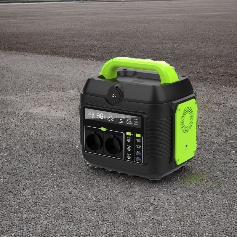600W 576wh Ev Güneş Enerjisi Jeneratörü 110V 220V 6kg Taşınabilir Elektrik İstasyonu Dışarıda