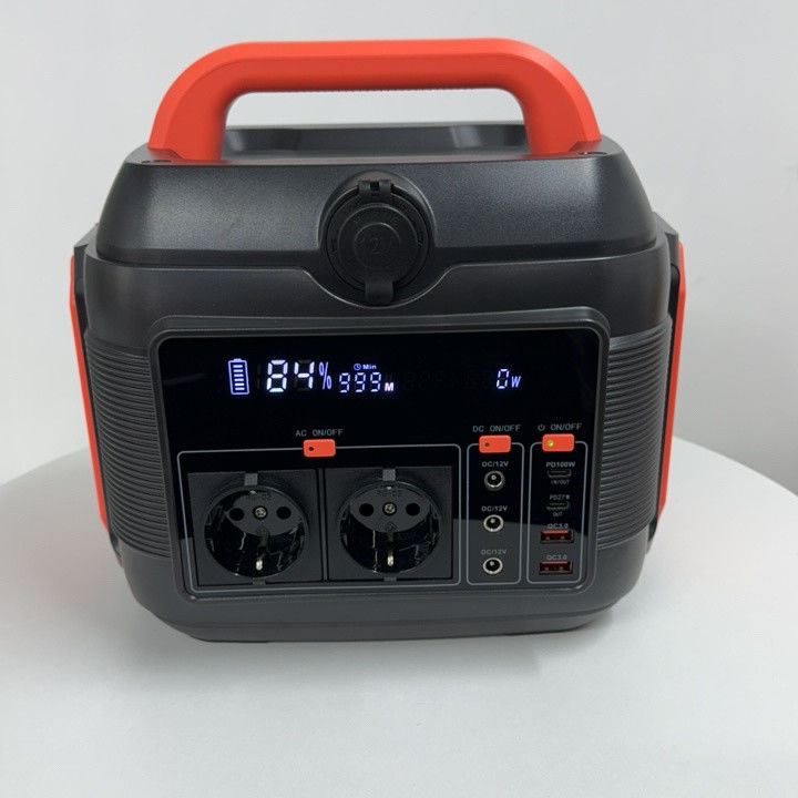 Ev Dış Çevre Kamp Yolculuğu RV Jeneratörü 600W Taşınabilir Lityum Pil Enerji Santrali
