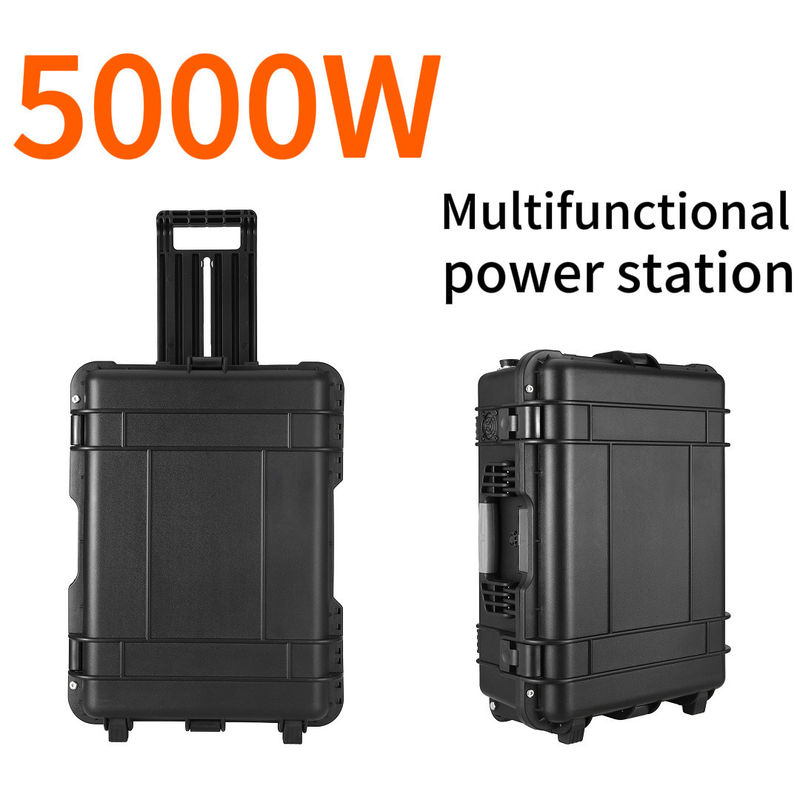 AC çıkış akımı 15A Max 5000W taşınabilir enerji istasyonu için ev enerji depolama sistemi