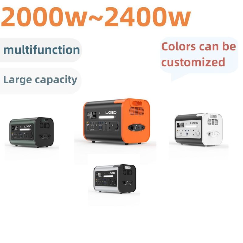 25kg Dışarıya taşınabilir Güneş Jeneratörleri 2000W/2200W/2400W Çıkış Frekansı 50/60Hz