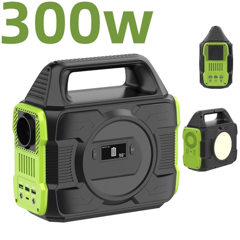 Un Açık Hava Kampı 200W/300W/600W Taşınabilir Güneş Enerjisi Depolama Elektrik Santrali Jeneratörü