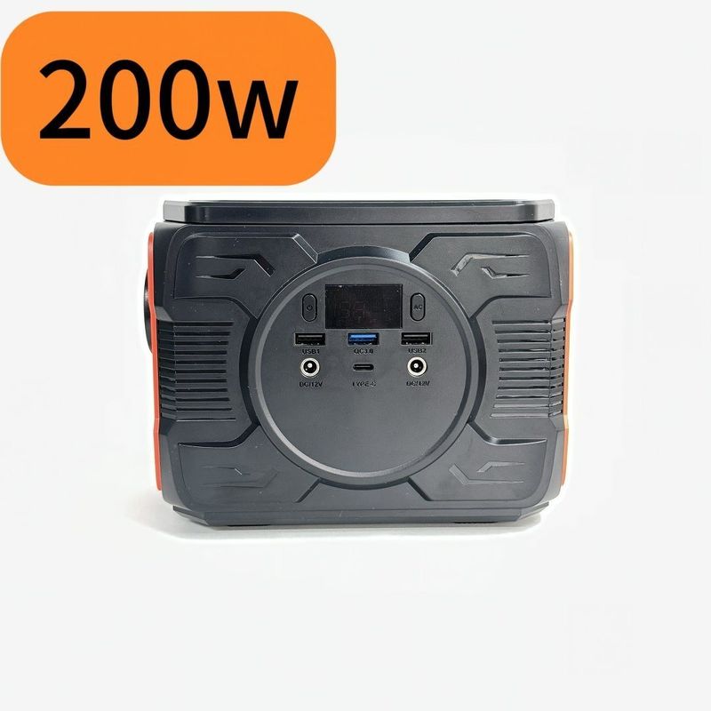 En son 200W Dış Kamp Güneş Jeneratörü Taşınabilir Elektrik Santrali 1.6kg 110V/220V