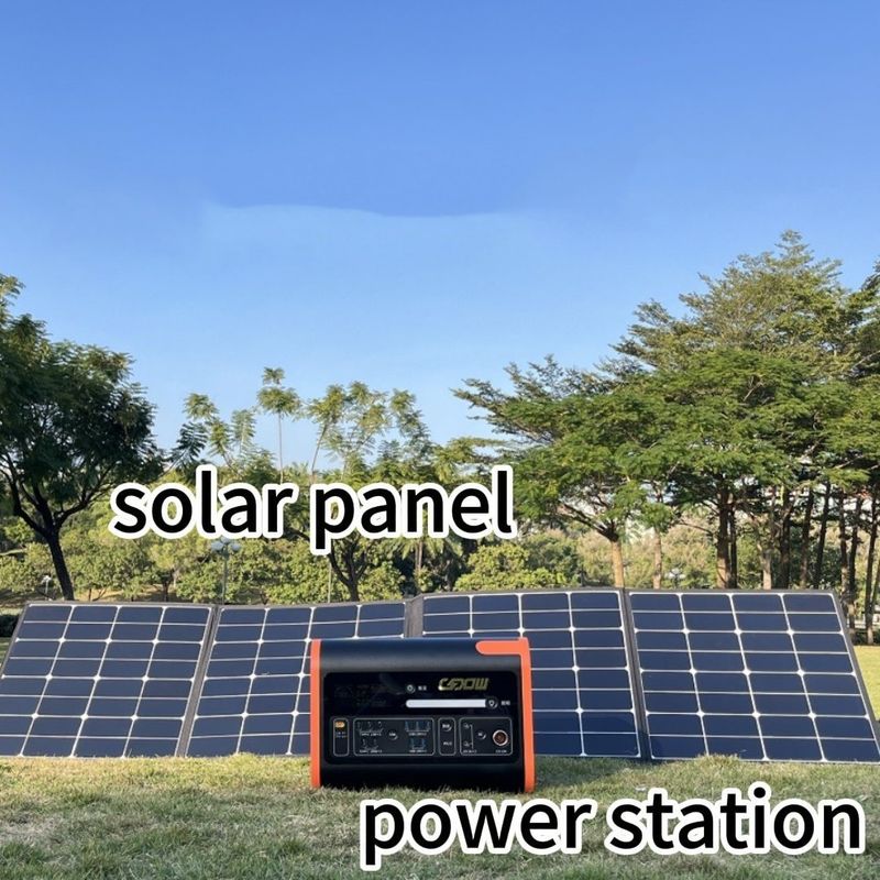 2200W Güneş Jeneratörü 2500W Taşınabilir Elektrik İstasyonu ile Güneş Panelleri Güç Kaynağınız