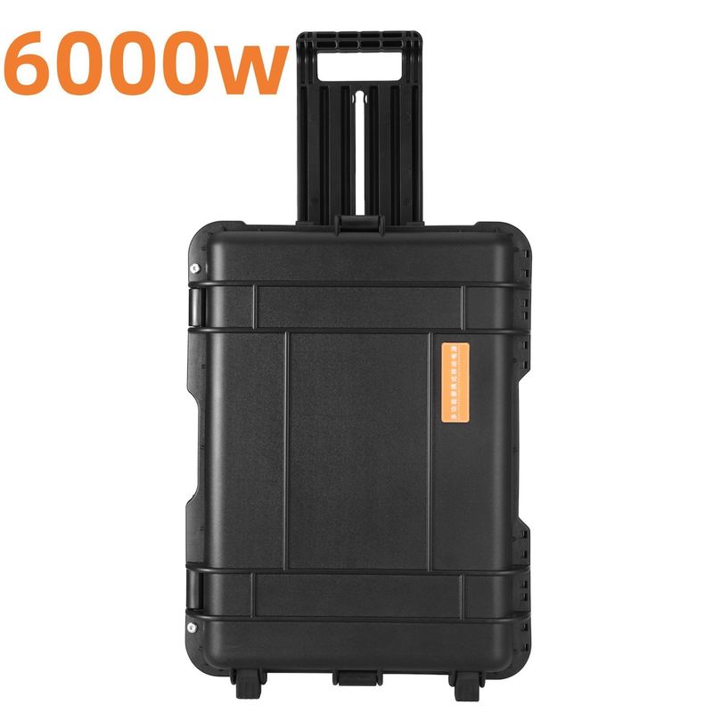 8000W'lik Zirve Gücü Kamp Güneş Jeneratörü, El Çekme Çubuğu ve USB/Type-C 18W Max
