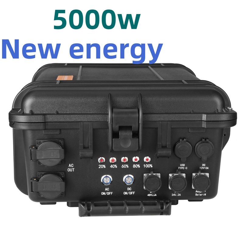 8000W Zirve Gücü LiFePO4 Lityum Pilli Dış Kamp için Taşınabilir Güç Santrali