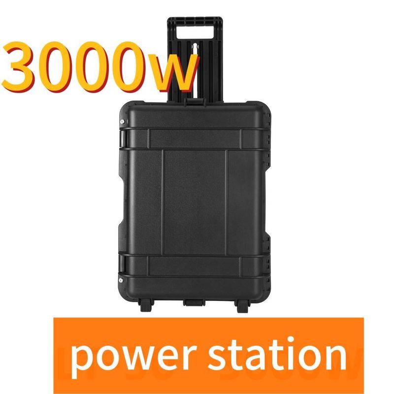 AC Saf Sinüs Dalgası Çıktısı Yüksek Kapasite 110V/220V Ev veya Açık Kamp Elektrik Santrali