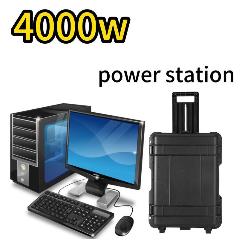 3840wh Mobil Şarj Bankası LT-40 4kw LiFePO4 Bataryası EV Otomobil Mobil Güç Santrali