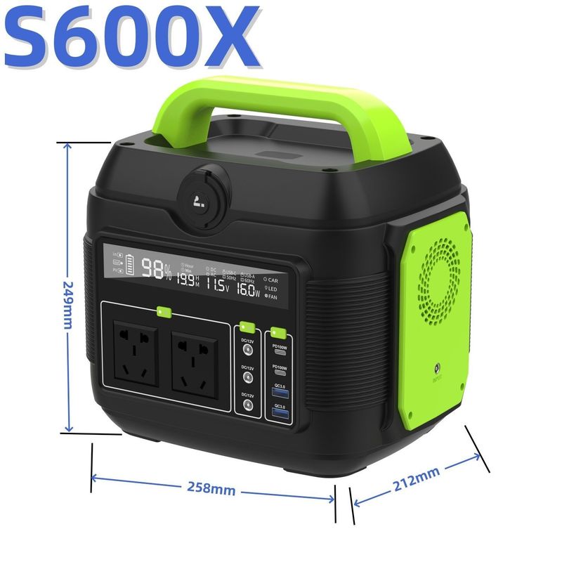 600W Lityum Pil MPPT Kamp Güneş Şarj cihazı Direkt USB DC AC çıkışı 110V 220V ile