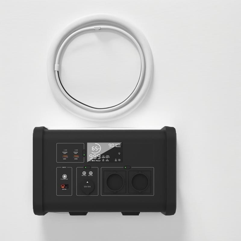 Güneş Girişi Anderson Arayüzü 18V/6A Max 230V 700W LiFePO4 Taşınabilir Elektrik Santrali için