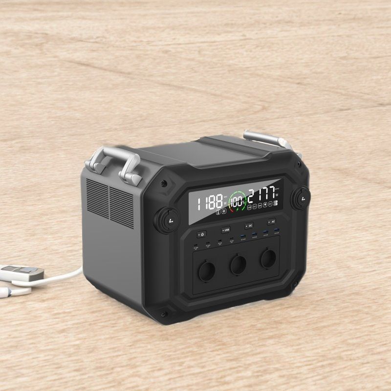 Taşınabilir Elektrik İstasyonu 110V/230V-50Hz/60Hz Aile için Güneş Jeneratörü 2500W 2340wh