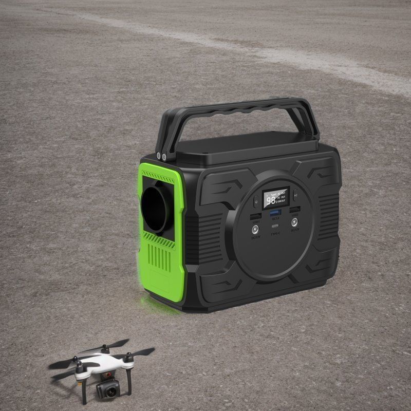 DC1 2 Çıkış 12V-16.8V/6A 200W Portatif Mobil Elektrik İstasyonu Ofis ve Kamp