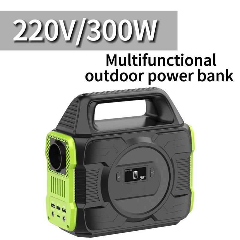 300W 220V Güneş Şarj Hazine Ev Kamp Acil Lityum Pil Taşınabilir