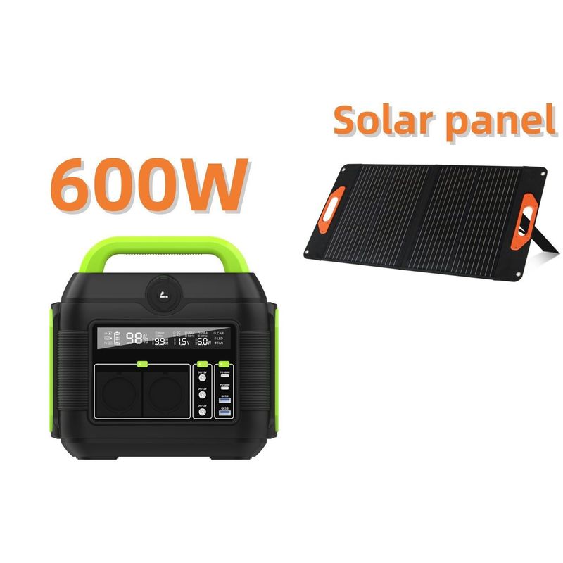 Avrupa Sta AC Soket taşınabilir 300W 600W Güneş Jeneratörü İçerideki Acil Elektrik Santrali için