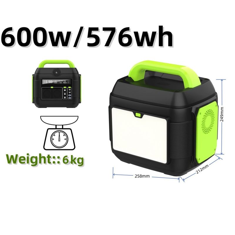 Taşınabilir Güç Santrali Güneş Jeneratörü 600W258*212*249mm Tüm Uyumlu Markalar için
