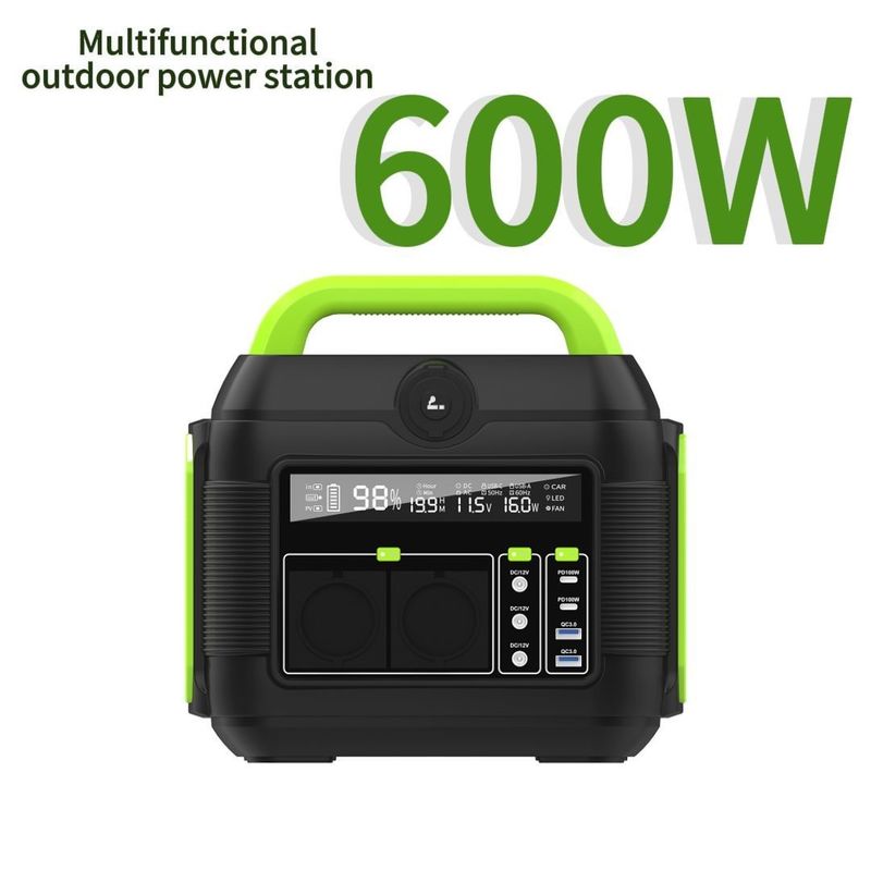Ayarlanabilir Renk 600W Acil Güç Yedekleme Çözümü için Taşınabilir Enerji Depolama
