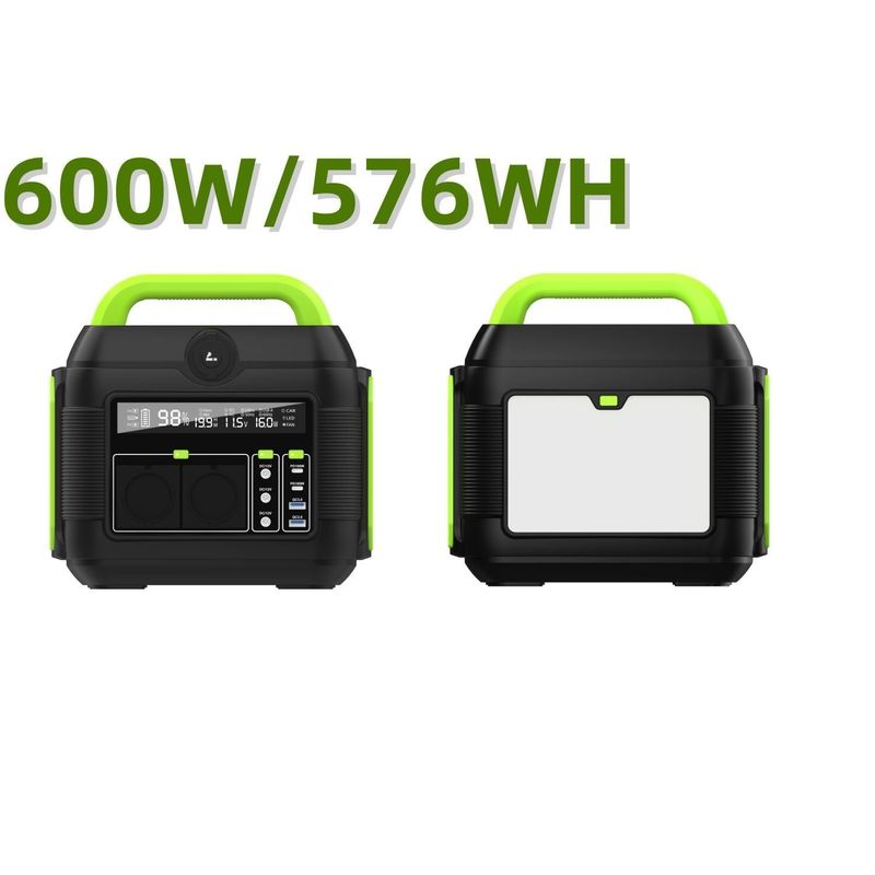 600W AC110V AC220V Lityum Pil Paketi Camper ve RV için Taşınabilir Güneş Enerjisi Santrali
