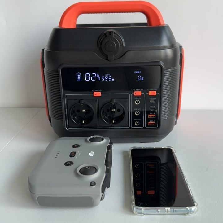 Dış Kamp RV Güç Santrali için Taşınabilir Lityum Pil Jeneratörü 600W/576wh