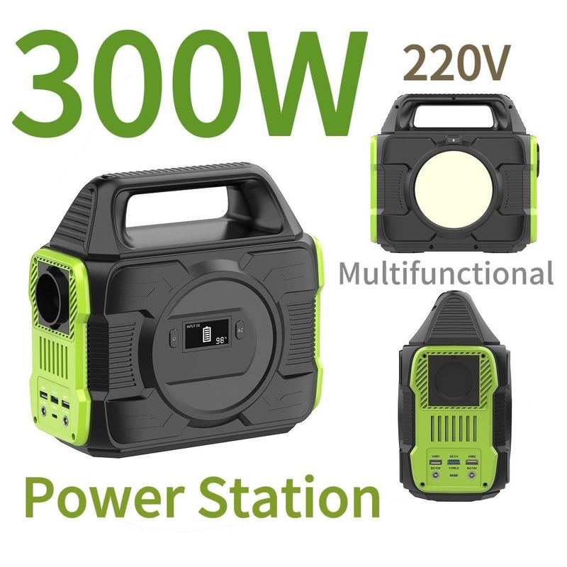 300W 220V Güneş Ürünleri için Taşınabilir Manyetik Güç Santrali Sıvı Kristal Ekranı Açıklayın