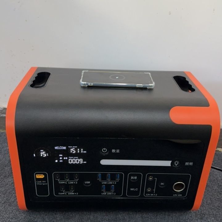 Güneş acil jeneratörü için 300W/600W/2200W/3000W taşınabilir mobil güç kaynağı