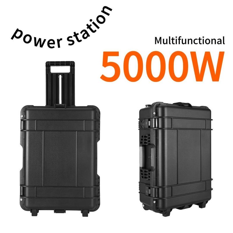 AC Pure Sine Wave 5000W taşınabilir yedek jeneratör 200W 3000W Güneş Şarj Elektrik Santrali
