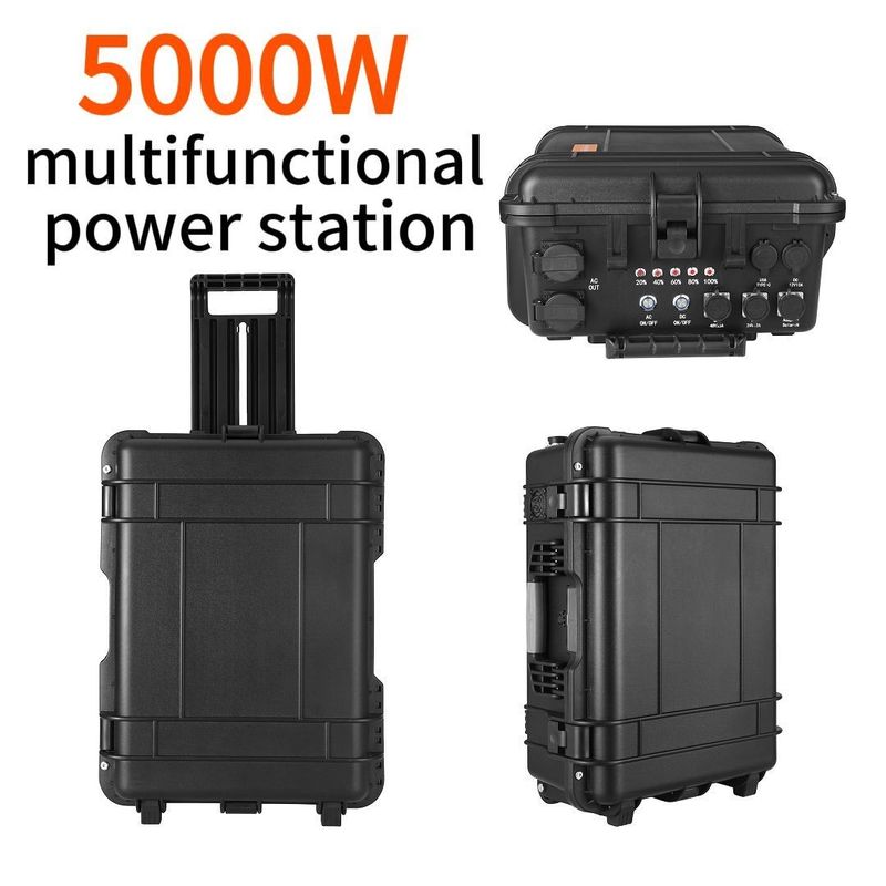 50000W sessiz lityum iyon pil 2500W acil güç kaynağı için güneş jeneratörü