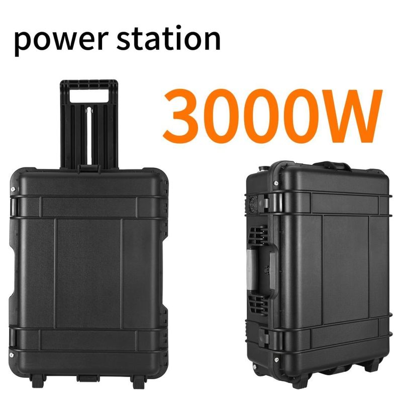 3000W acil güç kaynağı Soket tipi taşınabilir jeneratör Tüm şarj süresi 6-7 saat