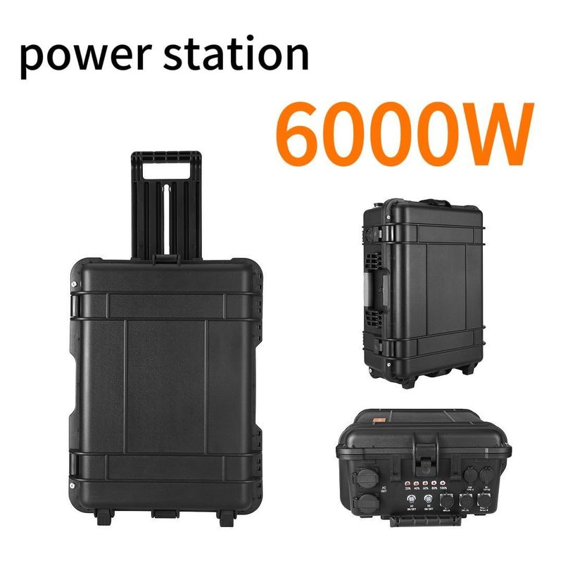 Dış Güç Santrali Hızlı Şarj ve 18W USB / Type-C ile 6000W taşınabilir jeneratör