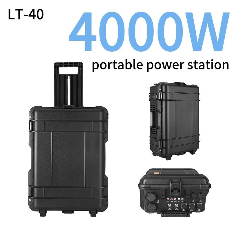LT-40 AC 110V 220V çıkışı ve 1000W yedek gücü olan 4000W Güneş Enerjisi Sistemi
