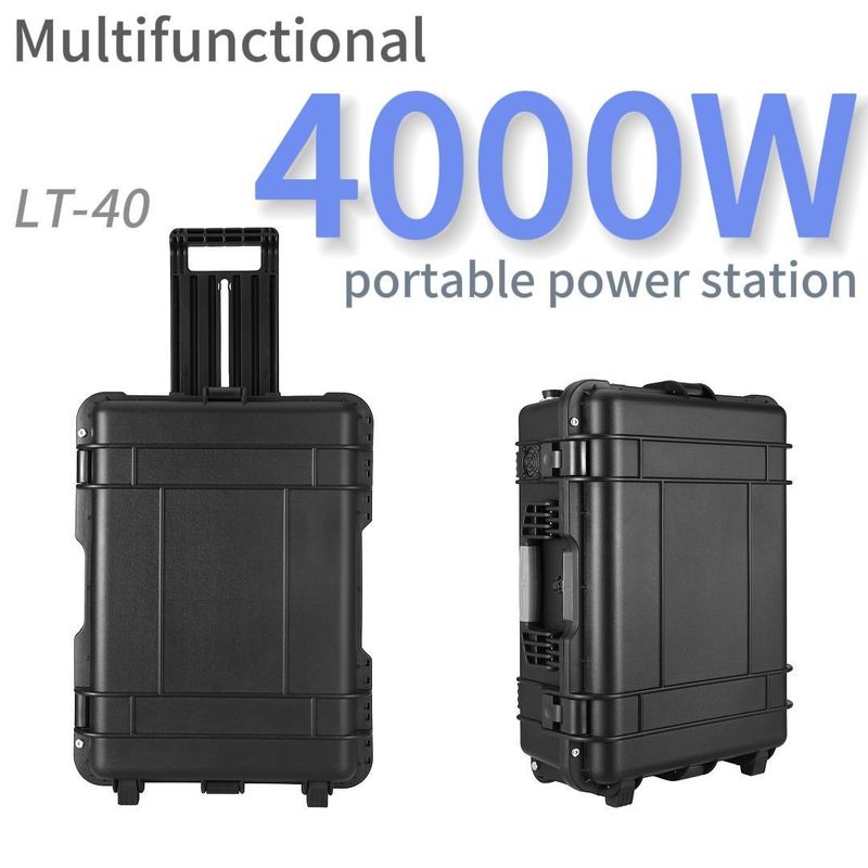 4000W LiFePO4 dizüstü bilgisayar bataryası ve şarj süresi 6-7 saat için 3000W taşınabilir güç istasyonu
