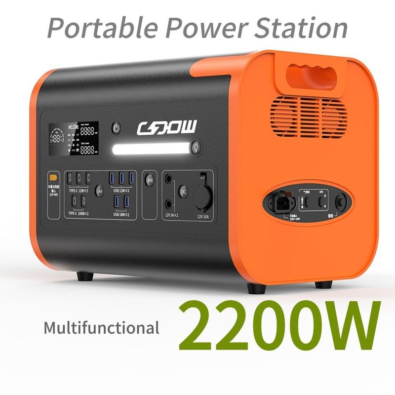 51.52V40ah ile taşınabilir enerji istasyonu 3.22V*16s Pil kapasitesi ve 2000 döngü ömrü