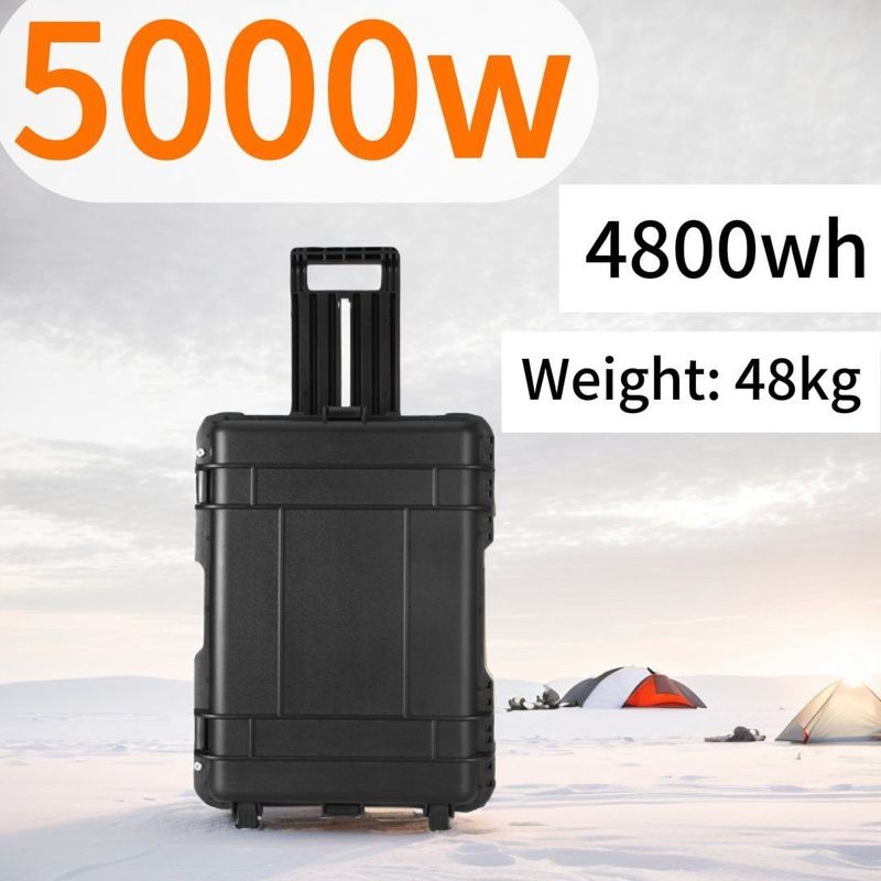 8000W zirve gücü taşınabilir güneş jeneratörü kamp için 5000W otomatik acil güç bankaları