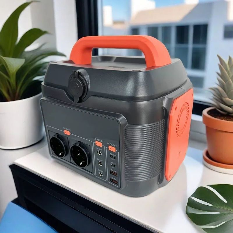 600W taşınabilir elektrik santrali çıkarılabilir 576wh/14.4V/40ah Pil Kapasitesi Güneş Jeneratörü