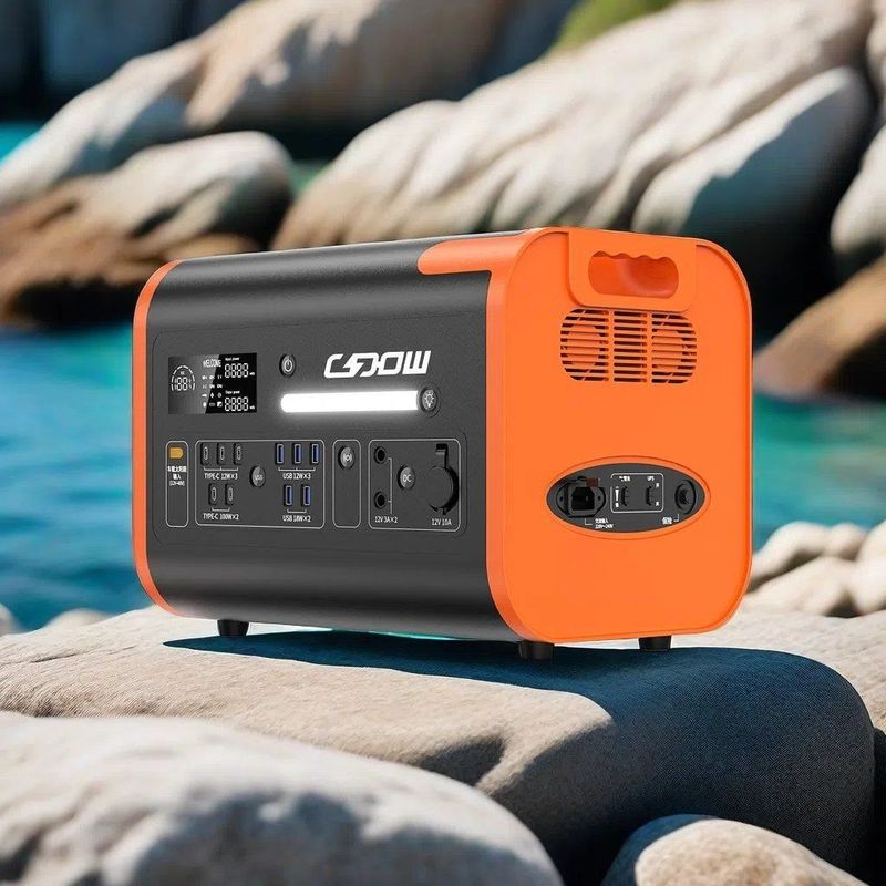 2200W 2048wh 40ah Tüm Uyumlu Aygıtlar için Dış Açık Maceralı Taşınabilir Güç Santrali