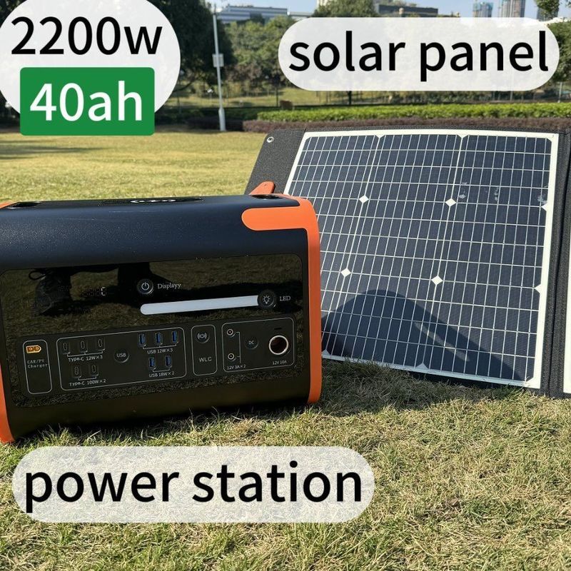 2200W Sürekli Güç Acil ve Dışarıda 4000W Taşınabilir Güç Santrali'ni Güçlendirebilir