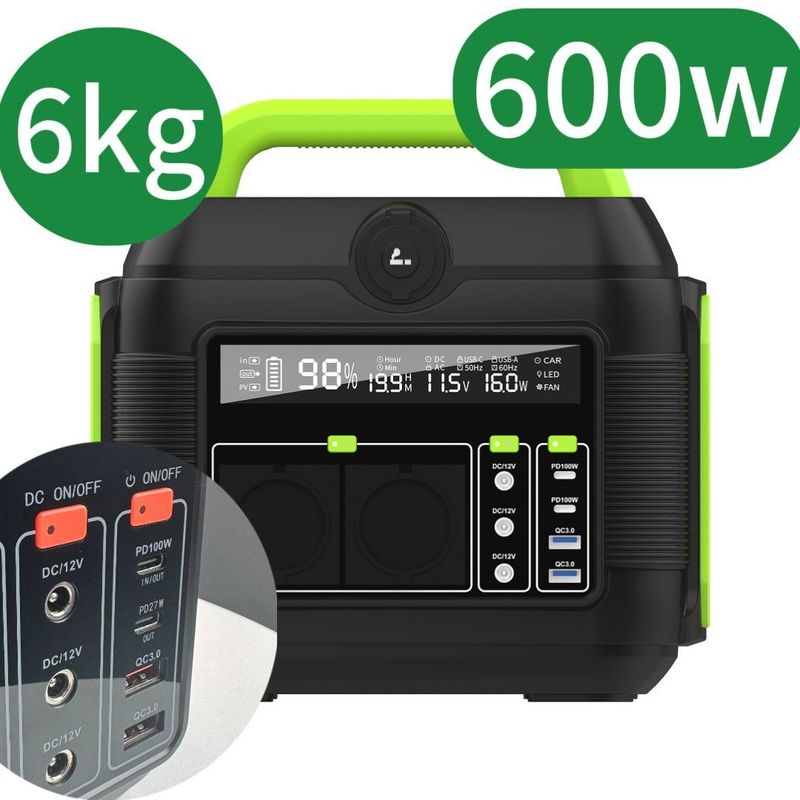 Bataryası çıkarılabilir olabilir ve 110V/220V AC güç istasyonu ile taşınabilir depolama sistemi