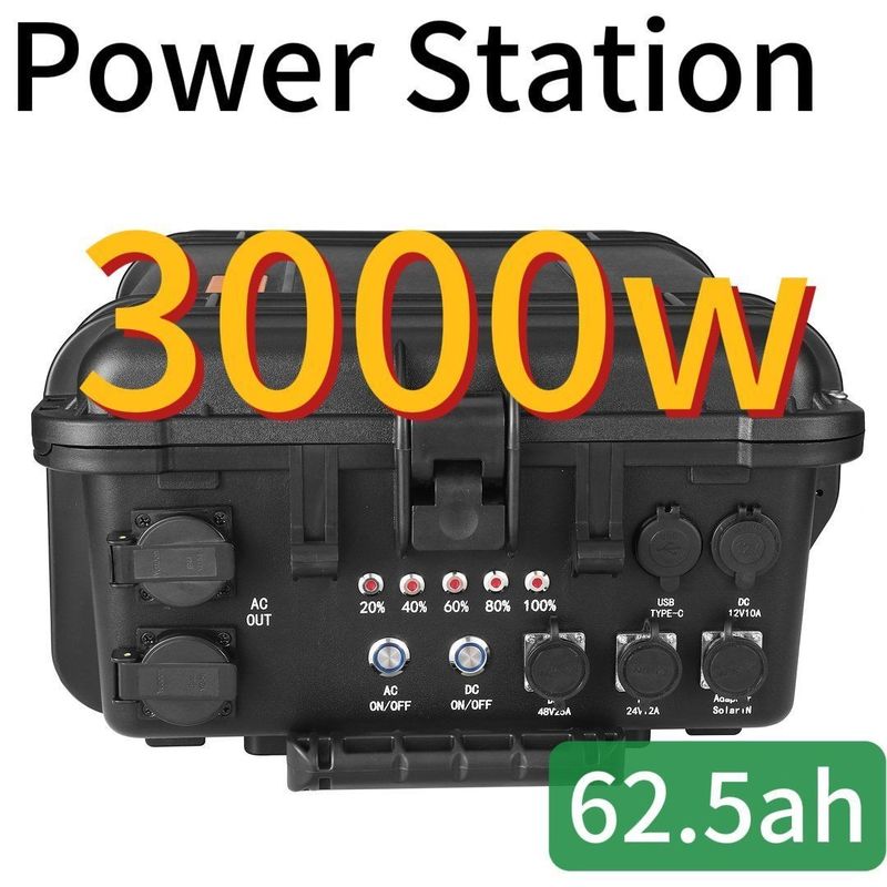 Güneş enerjisiyle çalışan Drone Acil 3000W 62.5ah CE.Un38.3 Sertifikası ile Elektrik Santrali