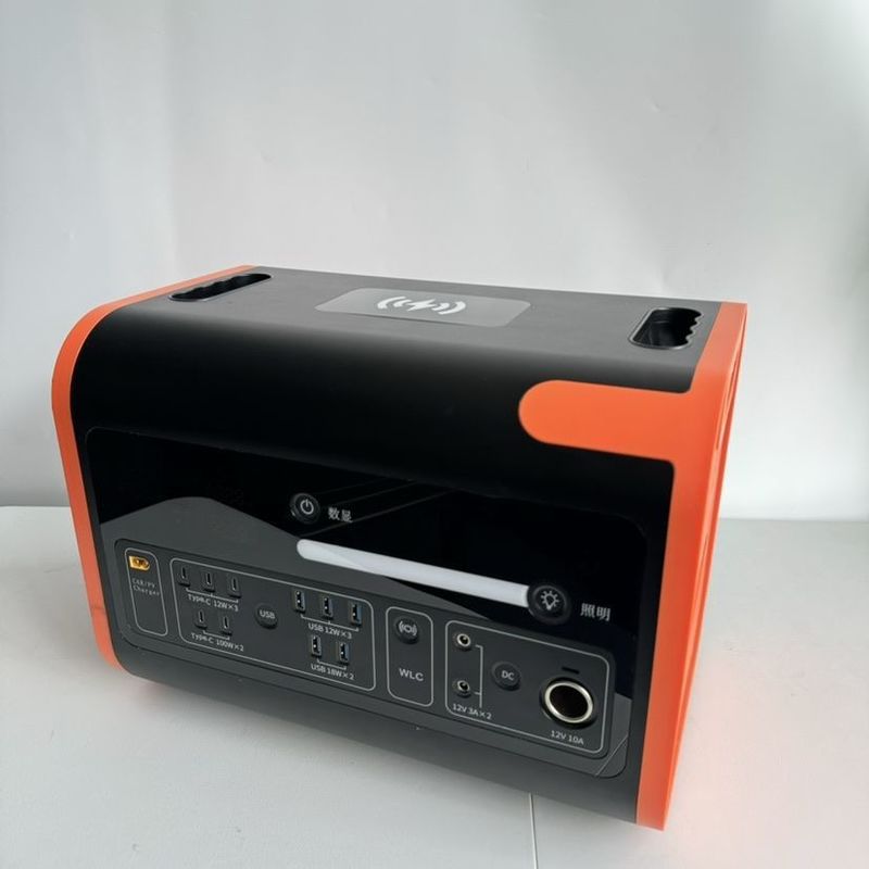 1000W Mobil Güç 110V 220V Güneş Jeneratörü 2200W Açık Kapalı Taşınabilir Elektrik Santrali
