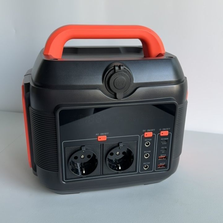 Açık hava acil taşınabilir enerji istasyonu 600W/576wh DC çıkışı 12-13V 10A ile