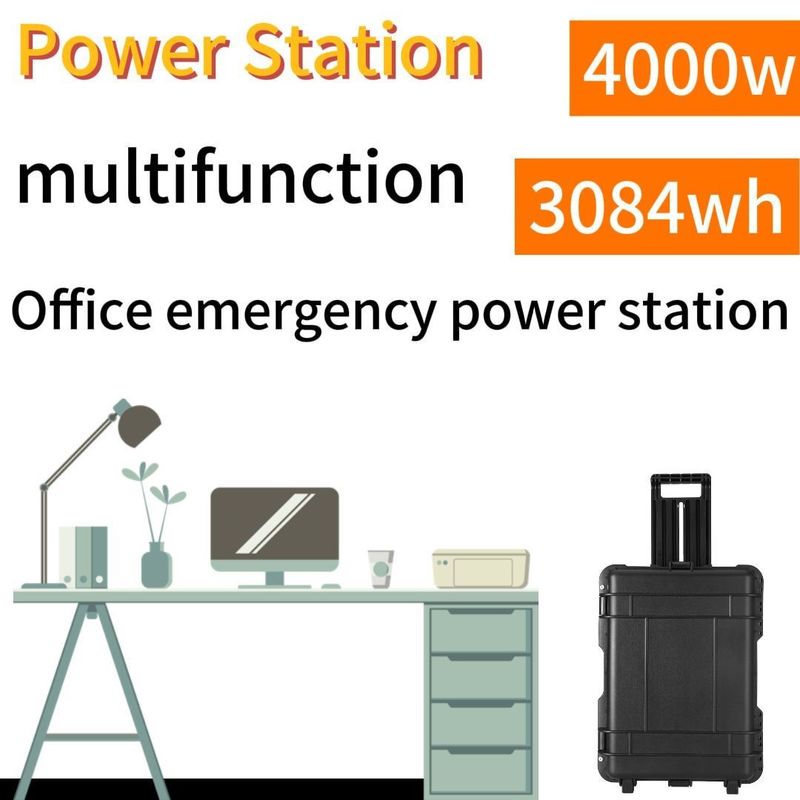 4000W 3840wh Güneş Portatif Pil Dış Kamp Acil Güç İhtiyaçları için Mükemmel