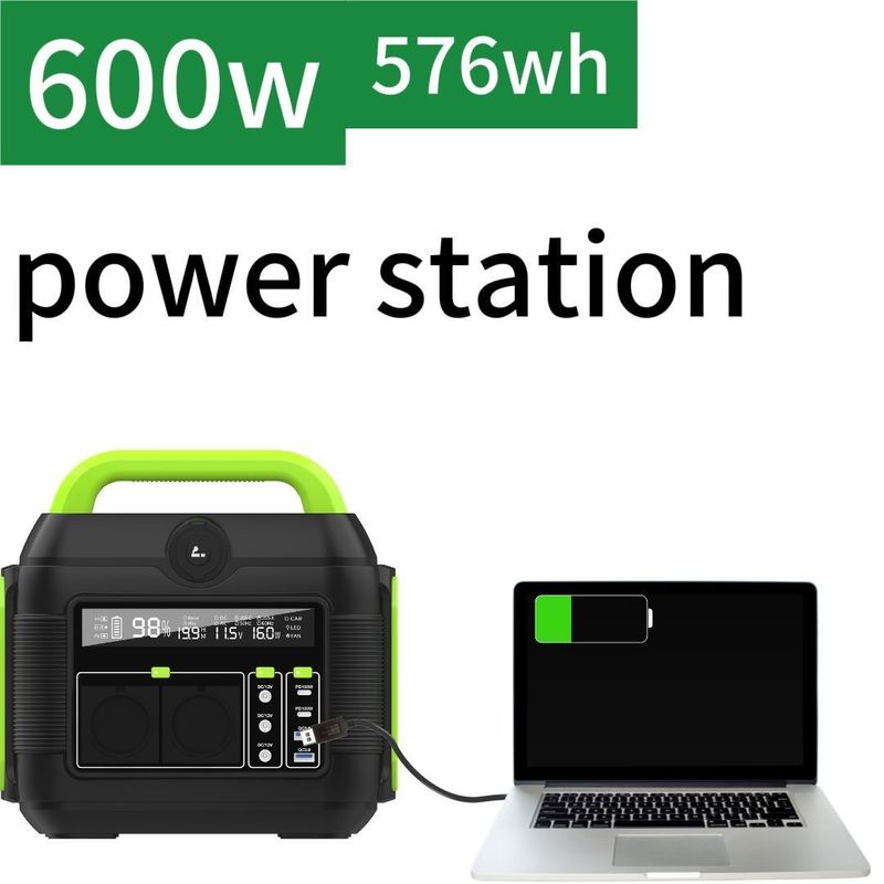 300W/600W Mobil Güç 110V/220V Dışarıdaki Acil Şarj için Taşınabilir Güç İstasyonu