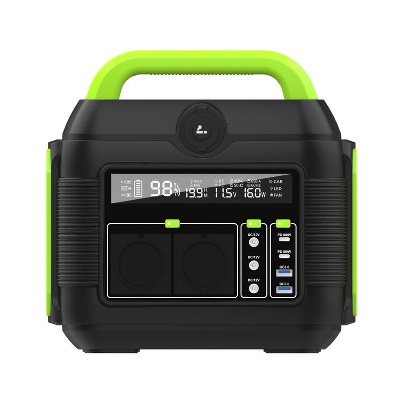 Açık hava kamp ve acil durum için çok fonksiyonel 600W/576ah 6kg taşınabilir güç santrali