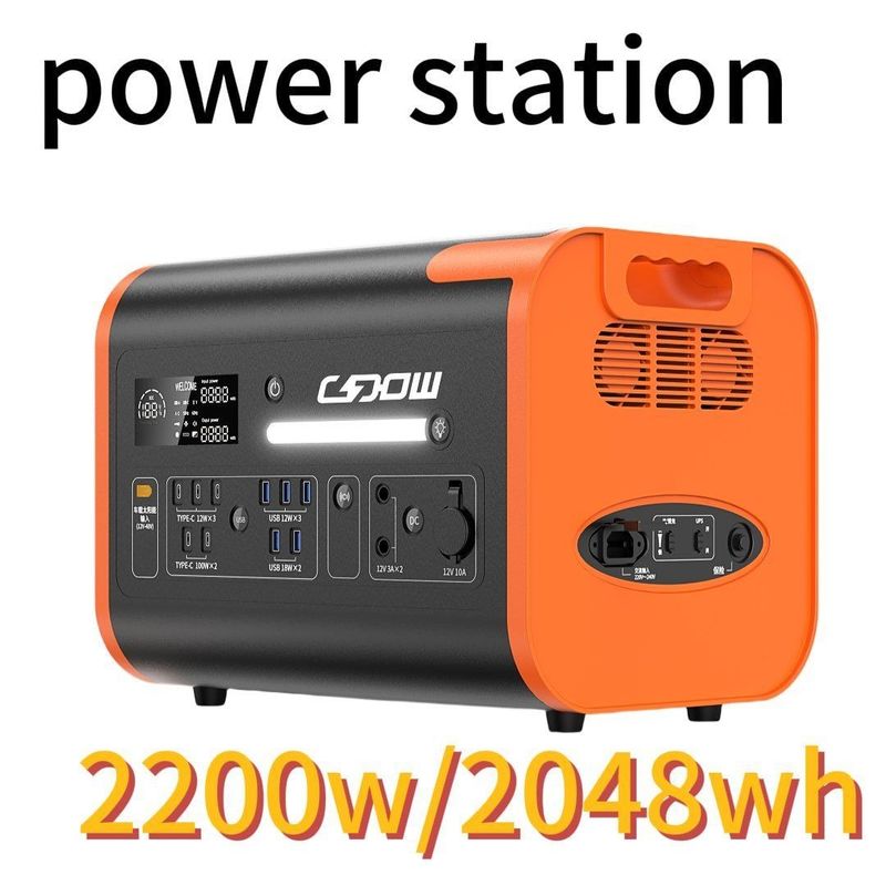 Dış mekan etkinlikleri için taşınabilir CE sertifikalı 2200W/2400W/3000W güneş enerjisi santrali
