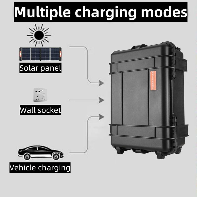 Ev ve dış mekan acil durumlar için 3000W taşınabilir enerji istasyonu ABS Alaşım kabuğu malzemesi
