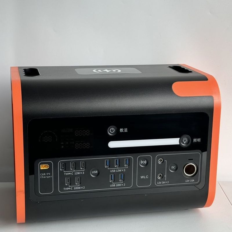 1000W taşınabilir jeneratör Dışarıdaki DC AC Giriş Çıkış 2200W Güç Santrali Uzun süreli