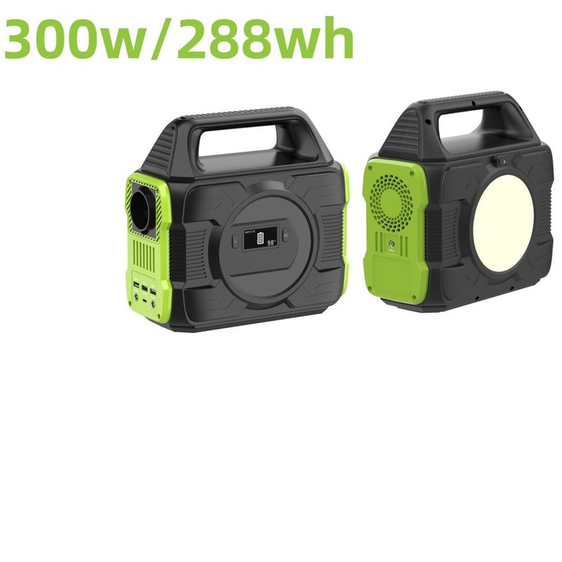300W/288wh Güneş Jeneratörü Ev LCD Ekranlı Temiz Sinüs Dalgası Açık Hava Elektrik Santrali